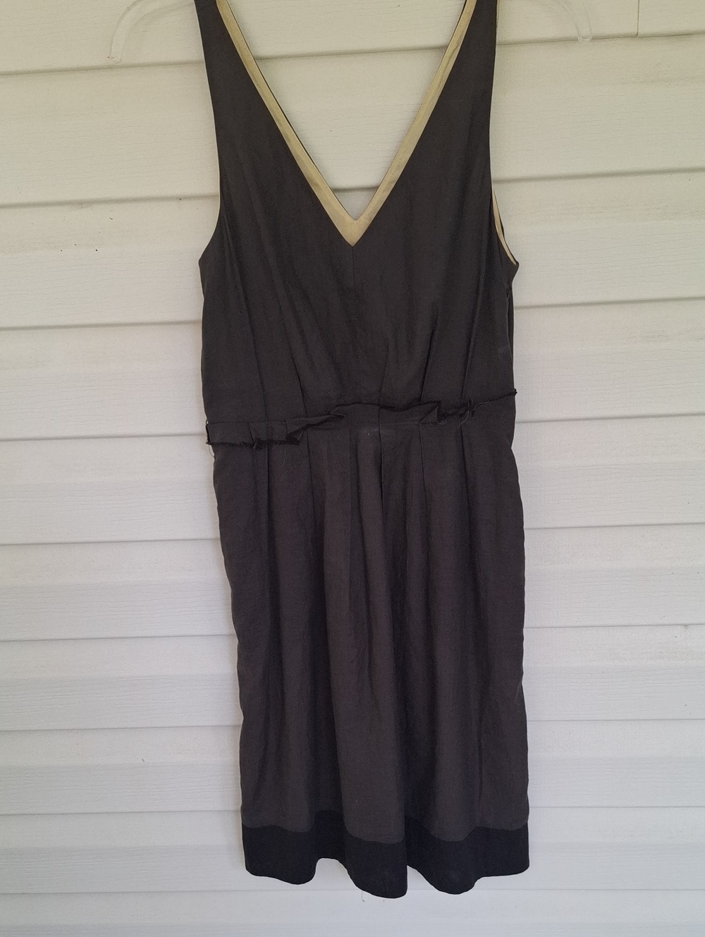 Rag & Bone Silk Black Dress V Neck Sleeveless Size 2